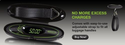 MULTI USE DIGITAL LUGGAGE WEIGHING SCALE BY WEIGHIT INCLUDING FREE PROTECTIVE TRAVEL CASE