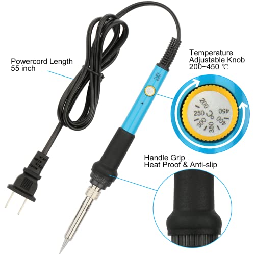 10in1 Soldering Gun Kit, BOHOOLs Premium Solder Gun for Electrical