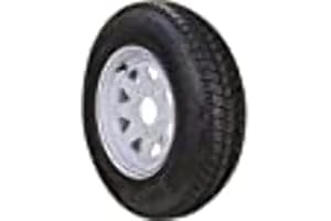 Kenda Bias Tire & Spoke Steel Wheel Assembly, LRC, White w/Stripe, 5 on 4.5 - Loadstar