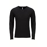 Next Level Men's Performance Blended Long Sleeve Jersey, Medium, Vintage Black