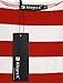 Allegra K Women's Slim Fit Elbow Sleeve Striped Boat Neck T-Shirt X-Large Red