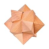 KINGOU Wooden Primary Color Octagon Lock Logic Puzzle Burr Puzzles Brain Teaser Intellectual Assembly Toy