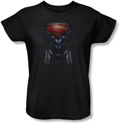 Superman Man of Steel - Costume Design Women's T-Shirt, Black, 2XL