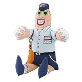 Dogloveit Squeaky Stuffed Canvas Mailman Postman Toy for Pet Dog Cat, 17