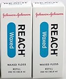 J&J Floss Refill 200 Yd. - Waxed (2 Pack)