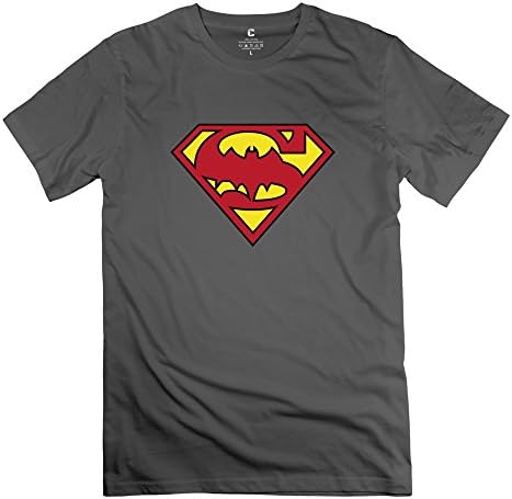 PNHK Men's Superman Batman Logo T-shirt XX-Large DeepHeather