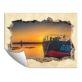 Wall Paper Small Wall Mural Creative 3D Photo Wall Art Removable Wall Decoration for Bedroom Living Room - 24x32 inches