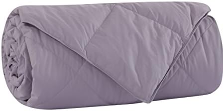 Summer Lightweight White Goose Down and Feather Comforter Blanket,Size CAL King,Grey