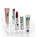 Lingstar 24 Stand Transparent Plastic Trapezoid Acrylic Makeup Cosmetic Organizer Display Stand