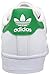 adidas Originals womens Superstar Sneaker, White/Green/Gold Metallic, 3.5 Big Kid US