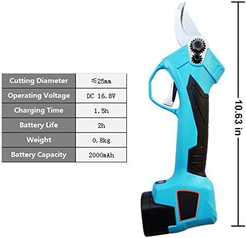 LINANNAN Cordless Astschere mit 16.8V Wiederaufladbare Batterie Zwei Gartenschere Werkzeug für Rose Obstbaumgarten – Bild 7