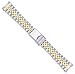 deBeer Jubilee Style Solid Link Metal Watch Band - Two-Tone - 20mm