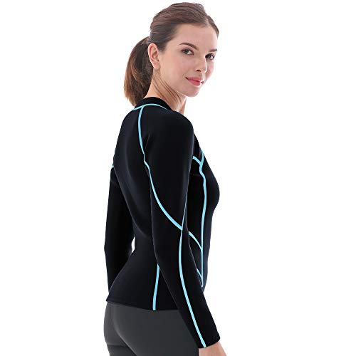 image for Goldfin Women's Wetsuit Top, 2mm Neoprene Wetsuit Jacket Long Sleeve F