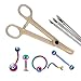 BodyJ4You Professional Piercing Kit Stainless Steel 14G 16G 18G Belly Button Nipple Lip Nose Jewelry