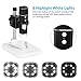 WiFi Microscope, DEPSTECH 50X to 1000X Portable 2 in1 function USB 2.0 Digital Magnification Endoscope with 8 Adjustable LED Lights,Wireless Inspection Camera Working for iOS, Android, Windows& MAC PC
