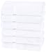 Amazon Basics Organic Cotton Hand Towels, Set of 6, White, 30 in x 18 in
