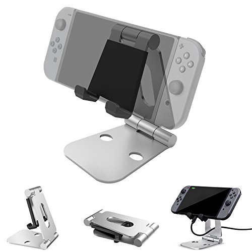 Portable play charge stand for nintendo switch, apphome adjustabl…