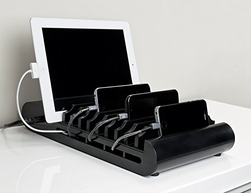Sewell Direct SW-30562 10-Port USB Desktop Charger with 10-Slots, 96W