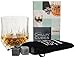 Chillin' Cubes - America's Finest Bourbon & Whiskey Rocks (Set of 16 Stones) in Gift Set with Velvet Bag