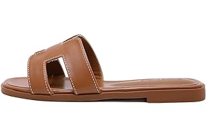 Stratuxx Kaze Womens Flat Sandals Flat Slide Sandals White,Black, Brown Flat Sandals Leopard