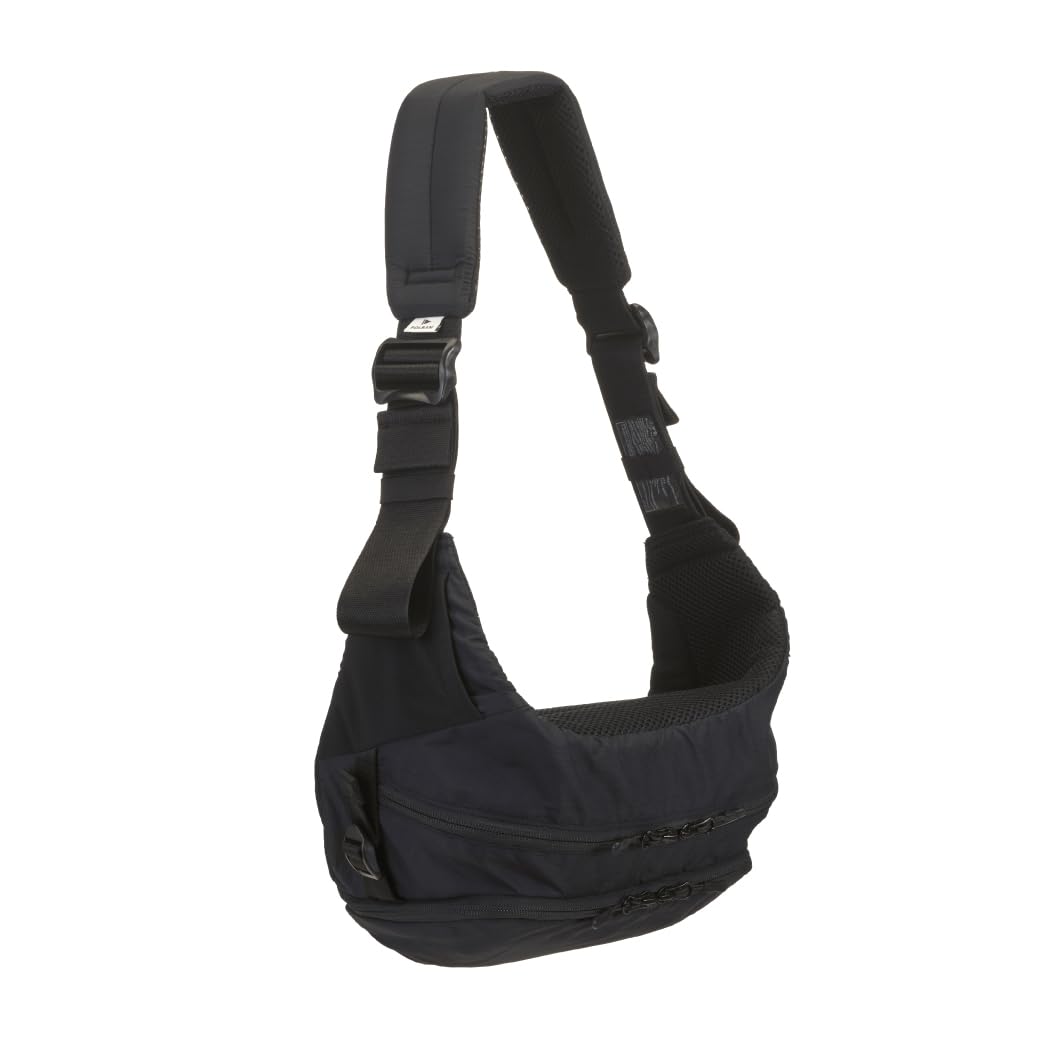 POLBAN MORE（ポルバンモア）収納付きスリングシート 抱っこ紐 抱っこひも スリング ヒップシート 腰がすわってから（7ヵ月～）リップストップブラック商品画像