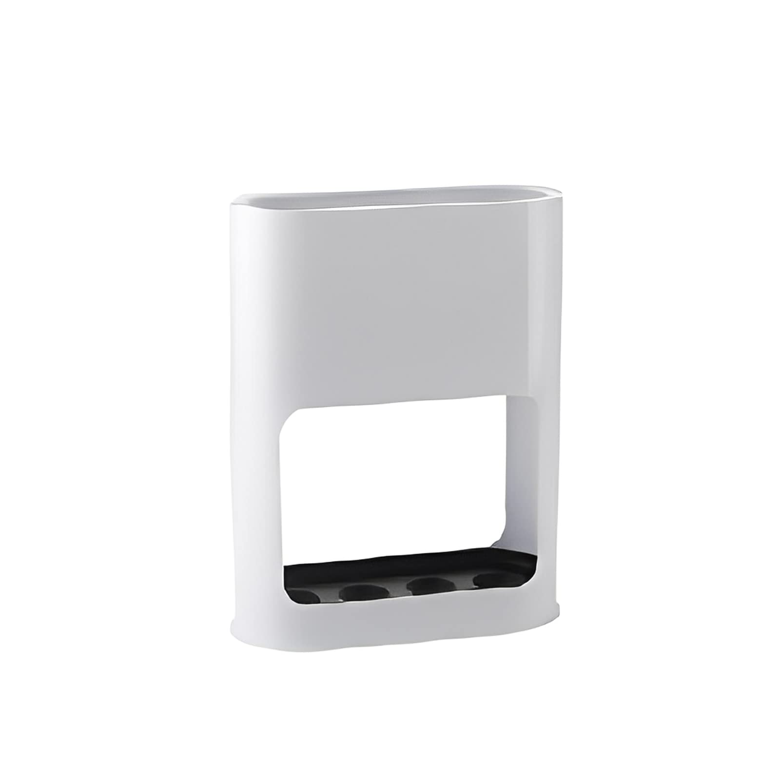 Shalwinn Umbrella Stand Holder with Removable Drip Tray,plastic Umbrella Stand Rack for Long/short Umbrellas Indoor Storage Rack Saving Space Organizer Home Office Decor (White)