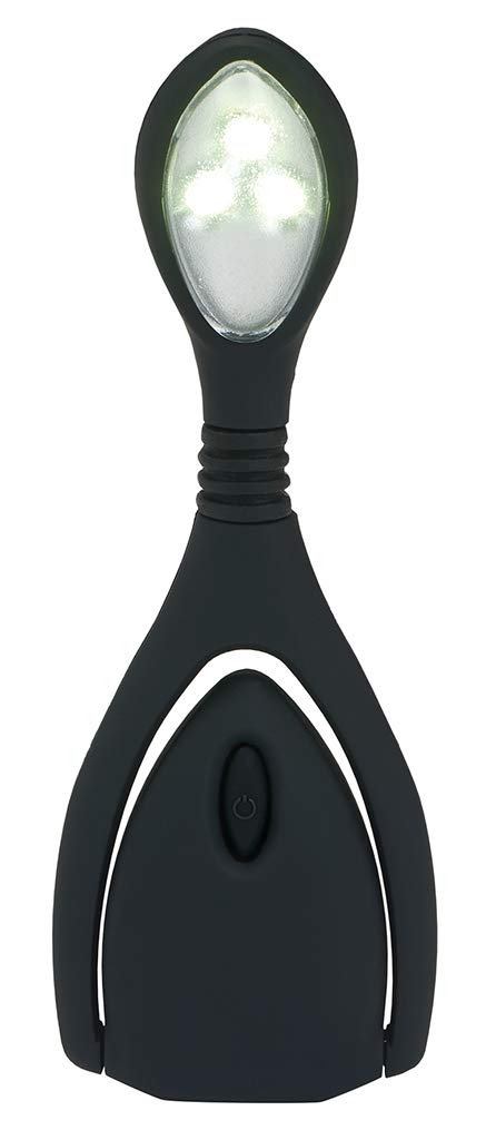 libri_x Lumi Plus LED Reading Light Black Clamp Light with Dimmer for Reading in The Dark