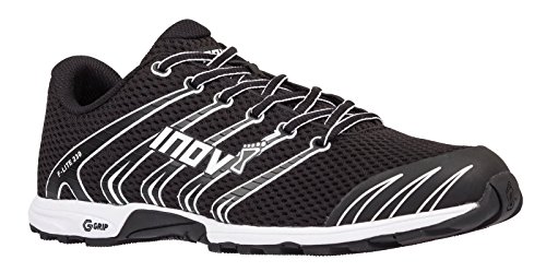 Inov-8 F-Lite 230 - Original Minimalist Cross Training Shoes - All Purpose Athletic Shoe for Gym, Training and Weight Lifting - Black/White 13 M UK (Best Hiit Shoes 2019)