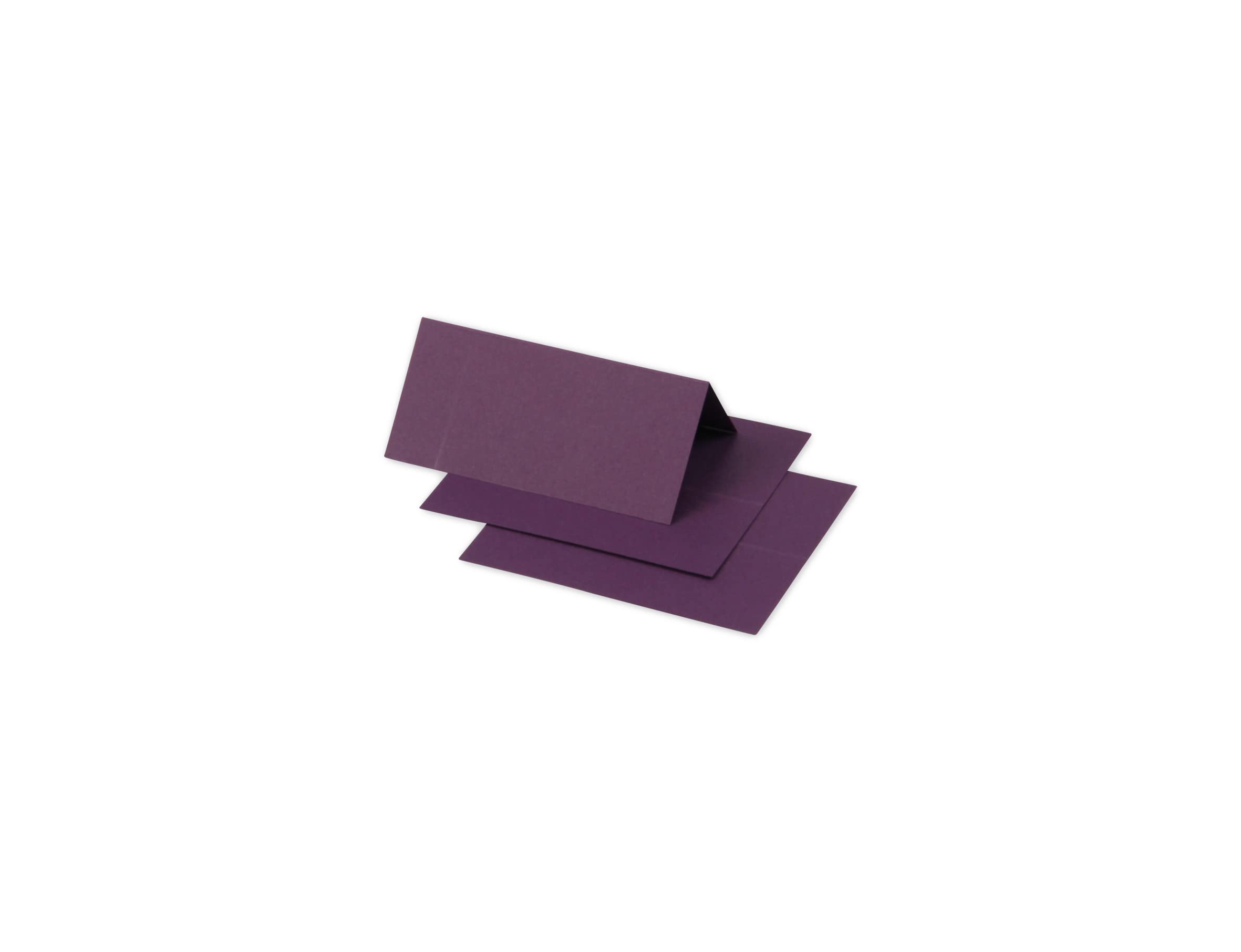 Clairefontaine 75011C Pack of 25 Marque-Places Format 8.5x8cm 210g/m² Blackcurrant Invitation Events Correspondence - Pollen Range - Premium Smooth Paper