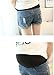 Women’s Summer Adjustable Elastic Care Belly Denim Shorts Jeans for Maternity Pregnant (Asian L, Blue)