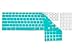 Apple A1243 Keyboard Cover with Numeric Keypad & Wire USB Teal