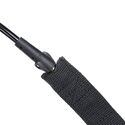 NONMON Board Leash 11FT 7mm Thick Coiled SUP Leash Waterproof Design for All Types of Board Surfboards and Stand Up Paddle Board-Black