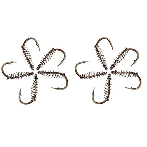 Yoyakie Angelhaken Kreative Frühling Twist-Lock-Angelhaken Barbed Multi-funktions-Outdoor-Angelhaken Angelausrüstung…