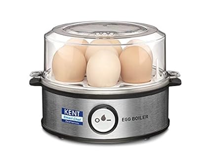 Kent Instant Egg Boiler 360-Watt (Transparent and Silver Grey)