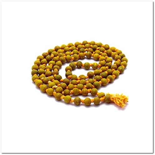 mala 100% Original Haldi (Turmeric) Natural 108+1 beads For Yoga Japa RELIGIOUS