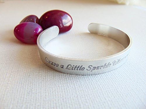 Secret message inspirational quote cuff By MyWhys - custom mantracustom mantra