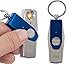 Tesla Coil Lighters™ USB Rechargeable Windproof Coil Keychain Lighter with USB Charging Cable and Extra Heating Unit (Blue/Silver)
