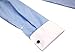 Labiyeur Men's Slim Fit French Cuff Striped Dress Shirt 16 | 34-35 Blue/White Fine Stripes