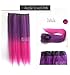 X&Y ANGEL Two Tone One Piece Straight Synthetic Thick Hair Extension Clip-on Hairpieces