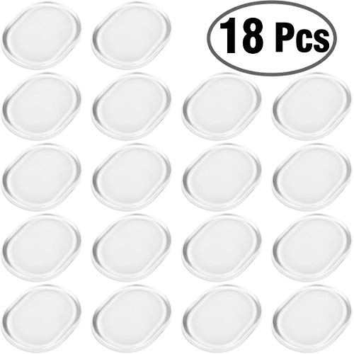 18pcs Clear Drum Damper Gel Pads Silicone Snare Drum Silencer DrumÂ setÂ Mute Dampener Stickers For Drums Tone Control