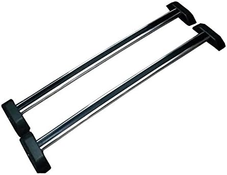 Sailingli for 06-10 Hummer H3 H3T 1 Pair Silver Aluminum Mount Onto Roof Rack Cross Bars Top Rail with Lock + Key