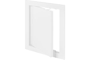 Vent Systems 6'' x 8'' Inch Access Panel - Easy Access Doors - ABS Plastic - Access Panel for Drywall, Wall and Ceiling Electrical and Plumbing Service Door Cover White