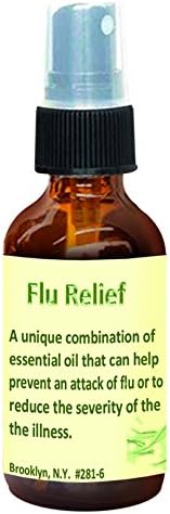 Flu Relief, Essential Oil Blend for Natural Healing of the Flu and its Symptoms- Fever, Aching Limbs, Fatigue, Sore Throat, Cough, By Releaf Oil