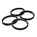 StanceMagic Hubcentric Rings (Pack of 4) - 56.1mm ID to 72.6mm OD - Black Poly Carbon Plastic Hubrings - Compatible with Subaru Honda Acura Scion FRS and 72.6mm Wheel Centerbore
