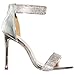 shoewhatever Olivia Jaymes Women's Stiletto High Heel Sandals with Rhinestone Ankle Strap Open Toe Dress Party Formal Pump Shoes