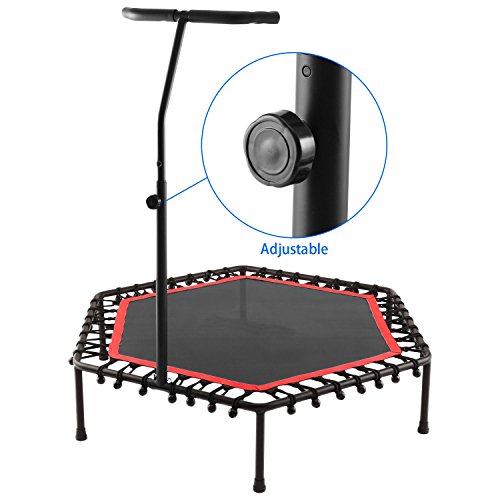 image for Ferty Mini Trampoline with Adjustable Handle bar Fitness Rebounder Bun