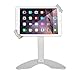 SMONET Desktop Anti-Theft Kiosk & Pos iPad Stand Holder Enclosure with Lock and Key for Tablets iPad, iPad Air, iPad Mini, 9.7 inch iPad Pro, Samsung Tablets (Silver)
