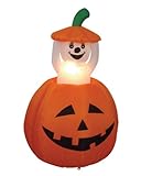6 Foot Animated Inflatable Pumpkin & Popup Ghost