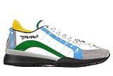 Dsquared2 men's shoes leather trainers sneakers green US size 8 S14SN404065