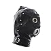 NewMaxer Fetish Mask Head Hood with Lockable Blindfold Dildo Penis Mouth Gag Costume Bondage
